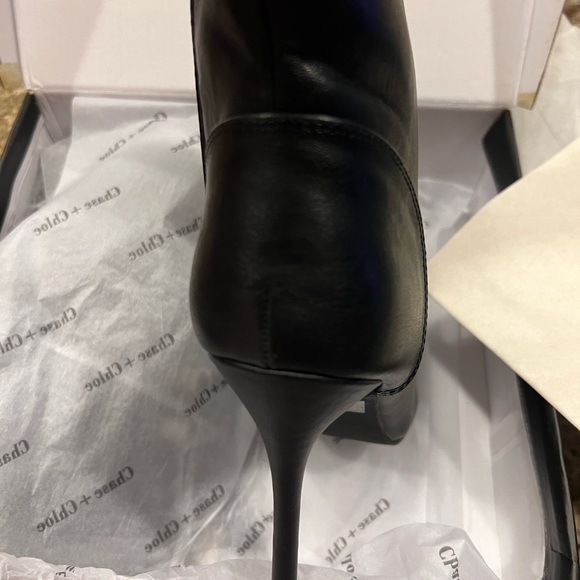 Single sole lace up stilleto boots. Manmade leather - Picture 5 of 6